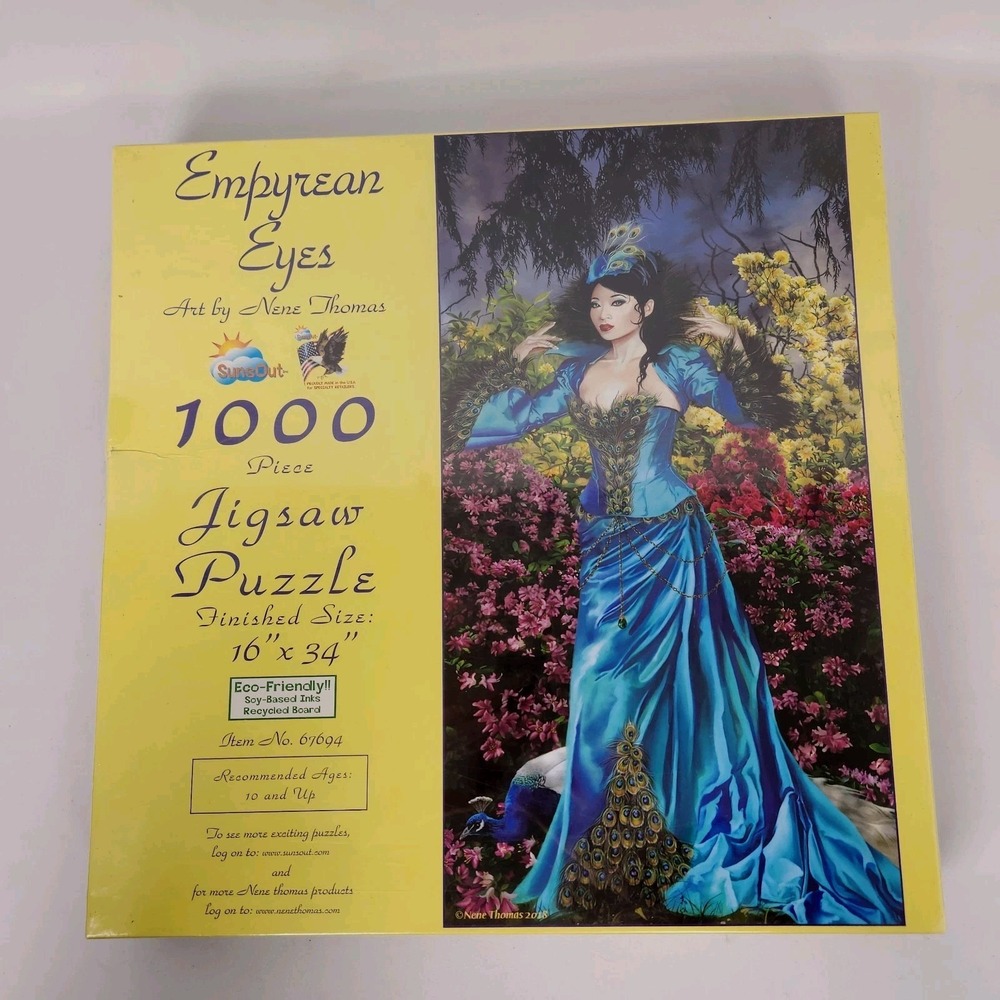 New Sunsout Puzzle Nene‎ Thomas "Empryean Eyes" Item 67694 - 16"x34"